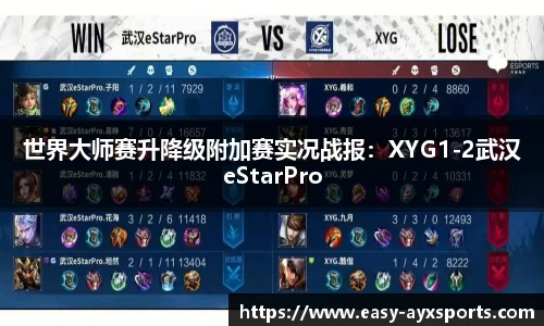 世界大师赛升降级附加赛实况战报：XYG1-2武汉eStarPro